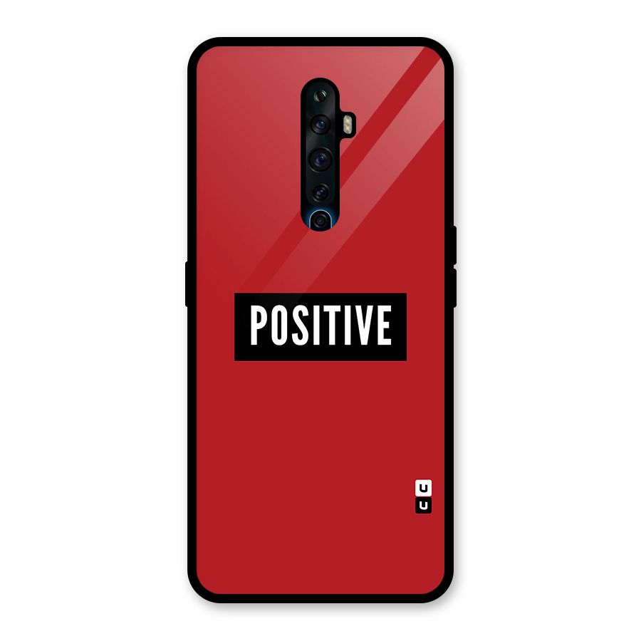 Stay Positive Glass Back Case for Oppo Reno2 F