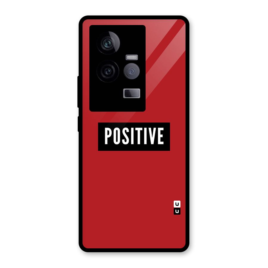 Stay Positive Glass Back Case for Vivo iQOO 11 5G