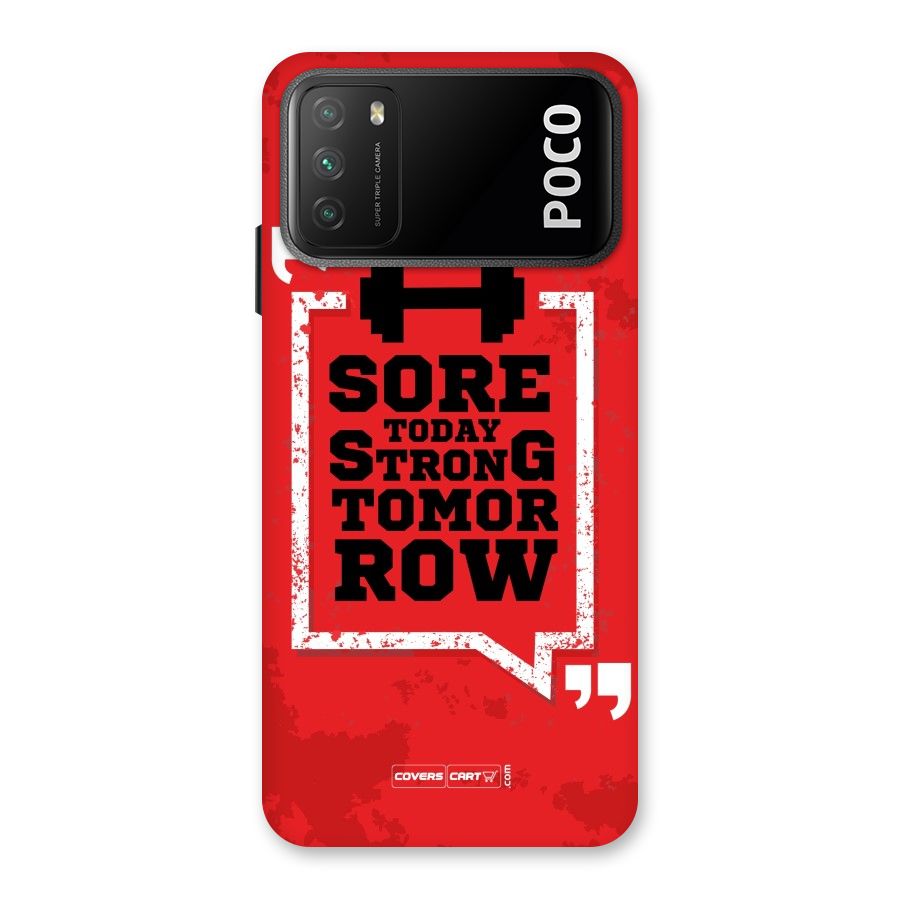 Stay Strong Back Case for Poco M3
