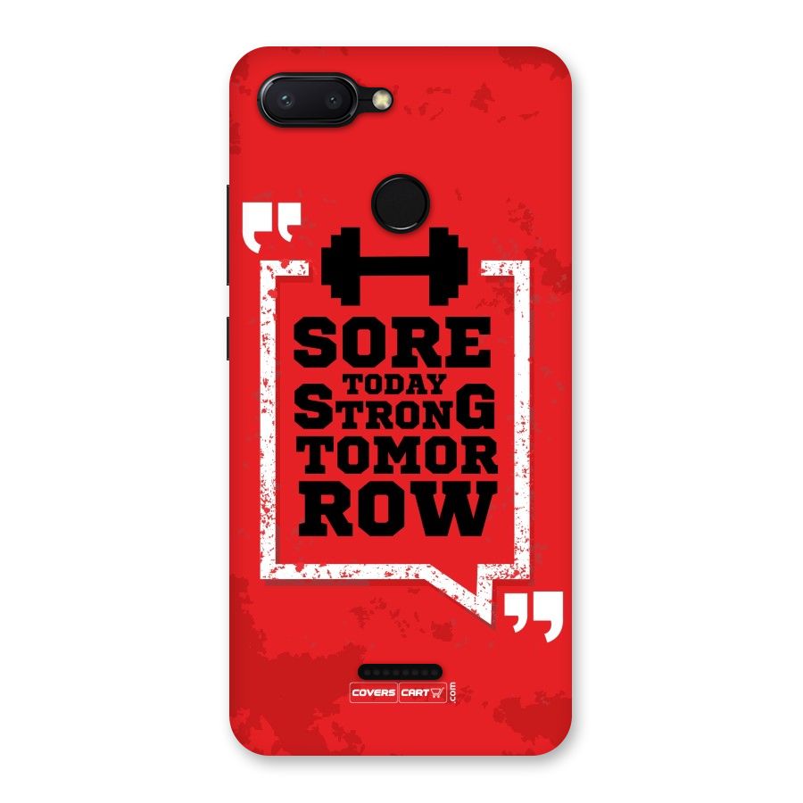 Stay Strong Back Case for Redmi 6