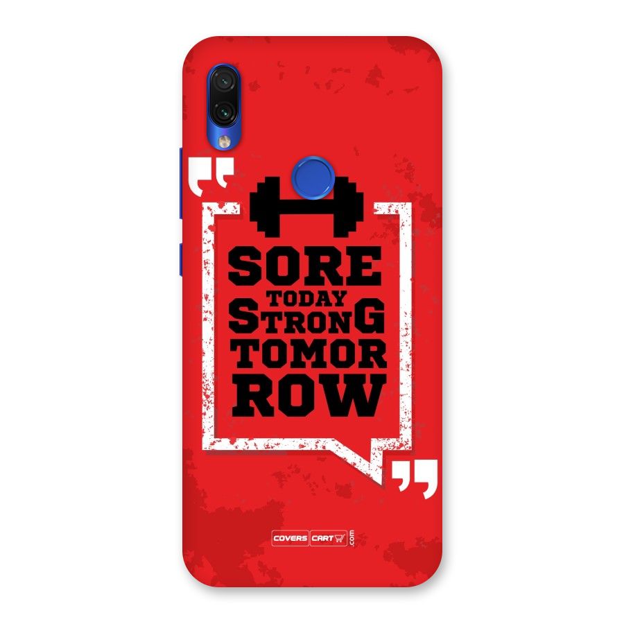 Stay Strong Back Case for Redmi Note 7S