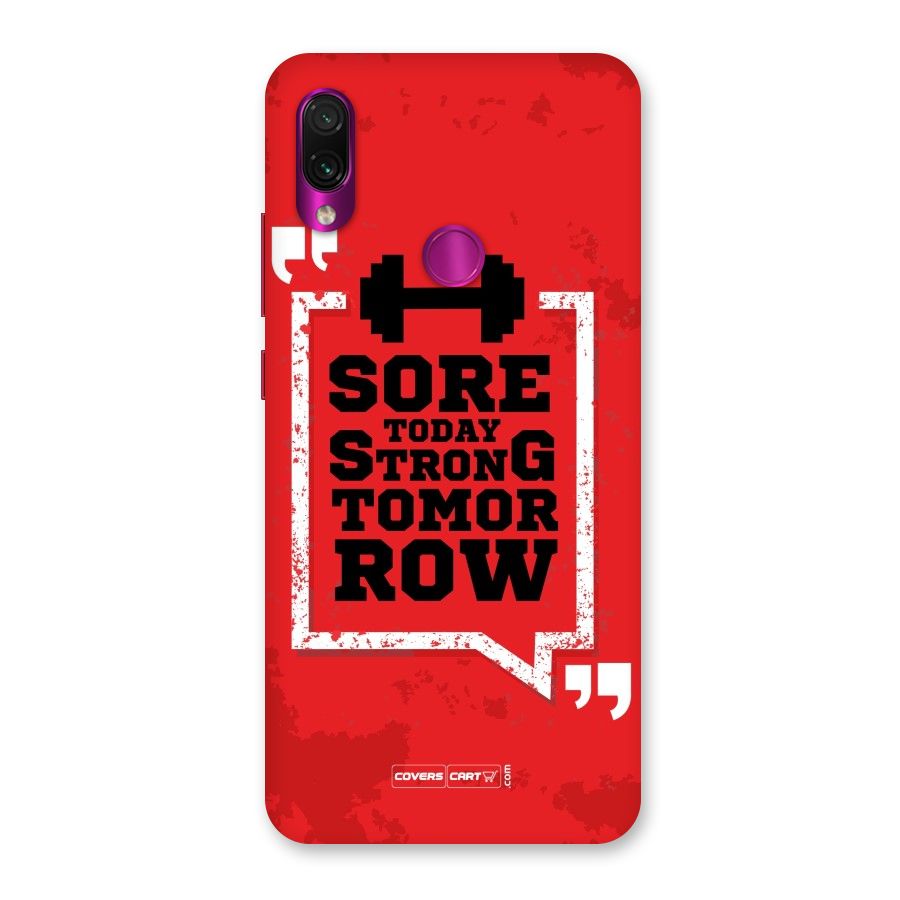 Stay Strong Back Case for Redmi Note 7 Pro
