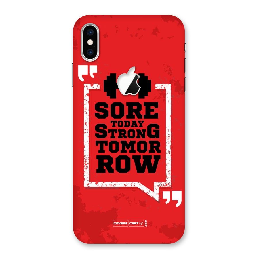 Stay Strong Back Case for iPhone XS Max Apple Cut