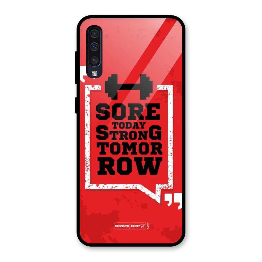 Stay Strong Glass Back Case for Galaxy A30s
