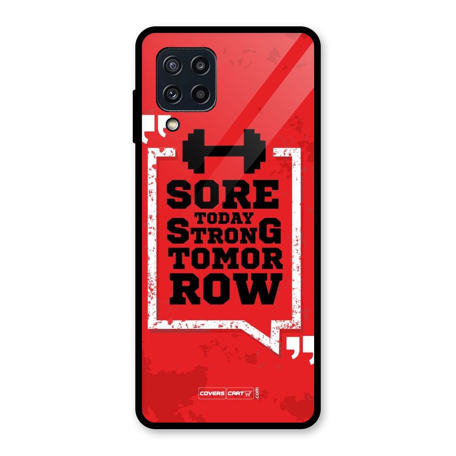 Stay Strong Glass Back Case for Galaxy M32