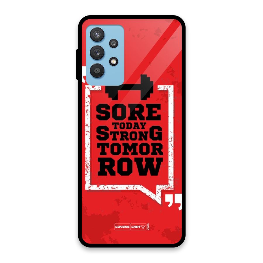Stay Strong Glass Back Case for Galaxy M32 5G