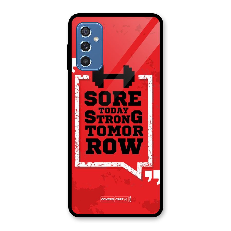 Stay Strong Glass Back Case for Galaxy M52 5G