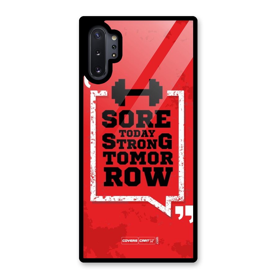 Stay Strong Glass Back Case for Galaxy Note 10 Plus