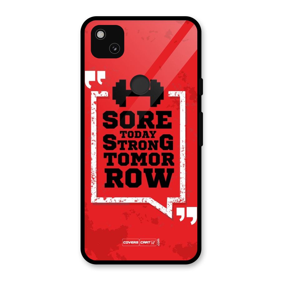 Stay Strong Glass Back Case for Google Pixel 4a
