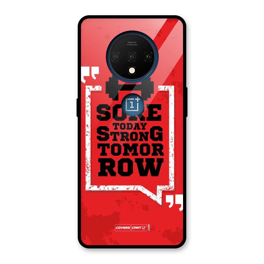 Stay Strong Glass Back Case for OnePlus 7T