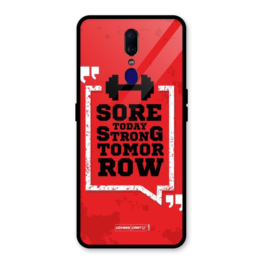 Stay Strong Glass Back Case for Oppo F11