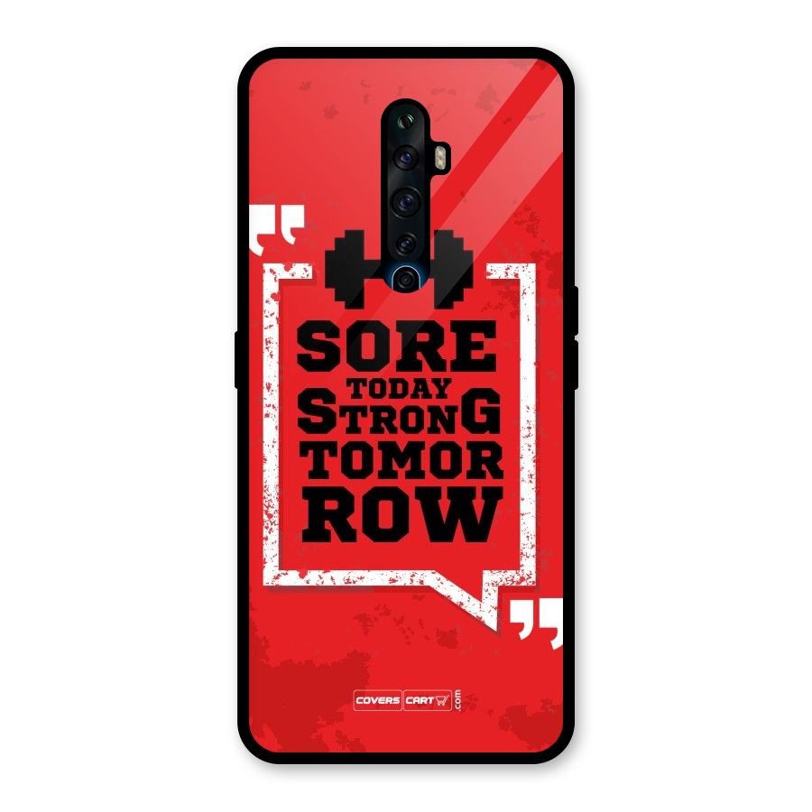 Stay Strong Glass Back Case for Oppo Reno2 F