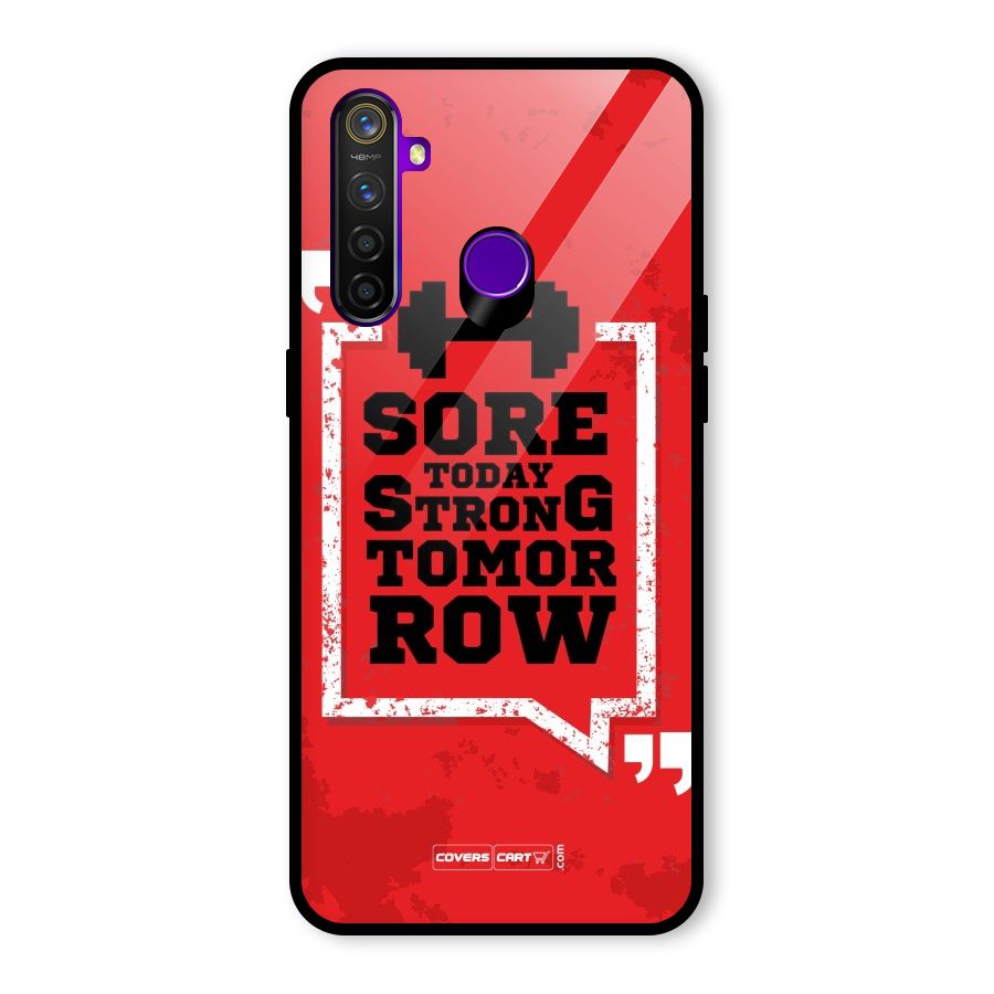 Stay Strong Glass Back Case for Realme 5 Pro