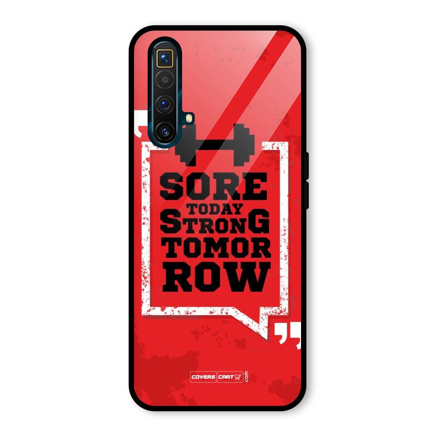 Stay Strong Glass Back Case for Realme X3