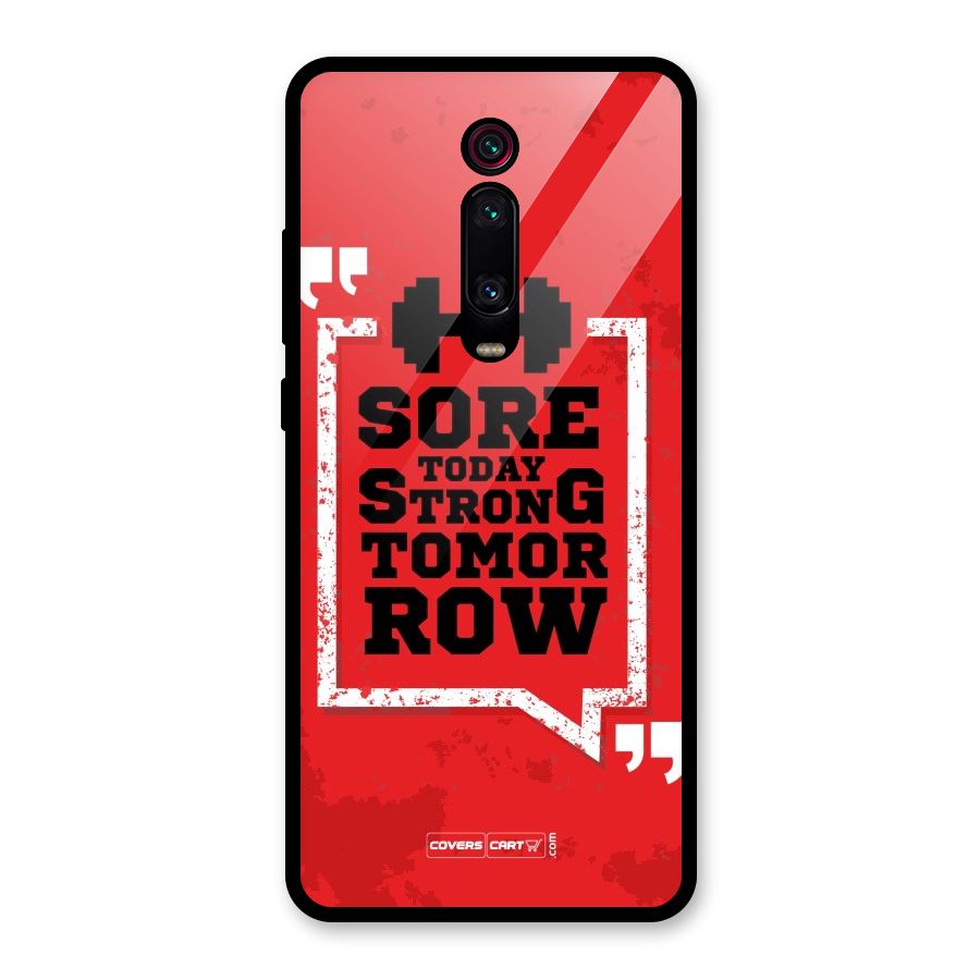 Stay Strong Glass Back Case for Redmi K20
