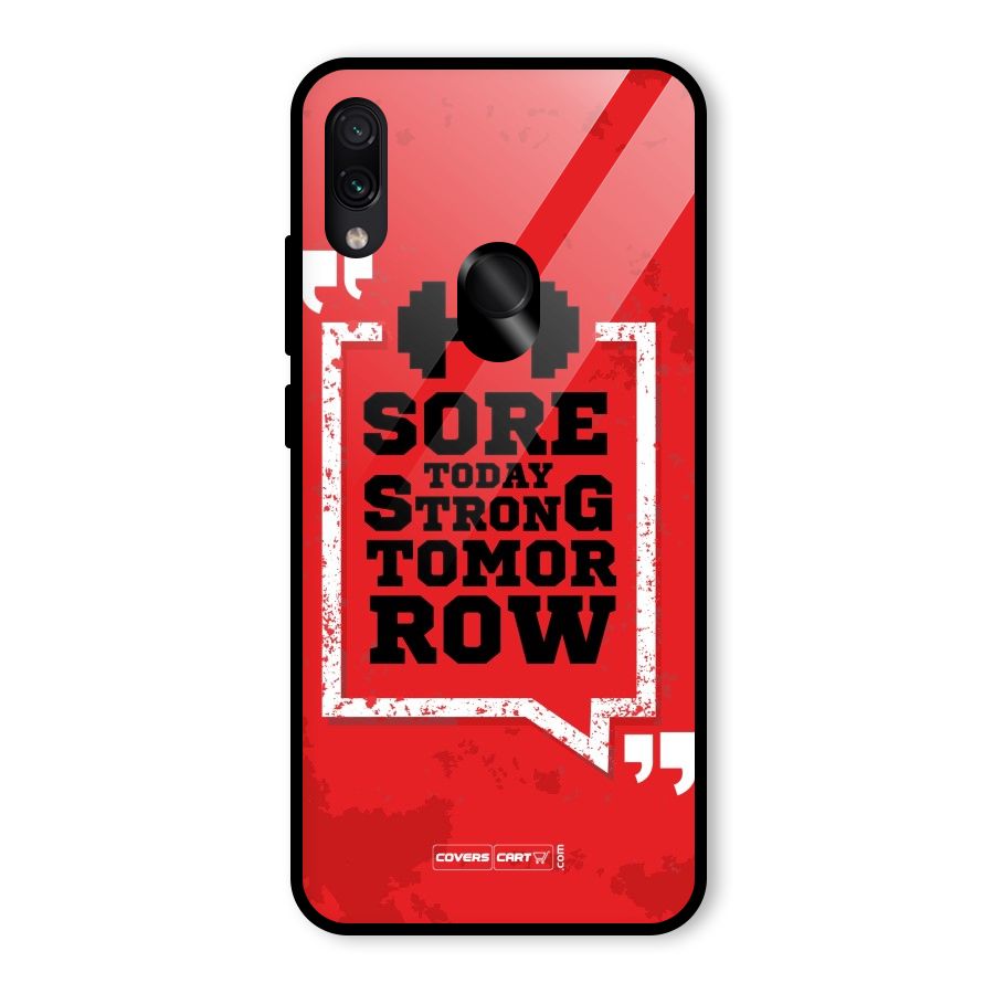 Stay Strong Glass Back Case for Redmi Note 7S