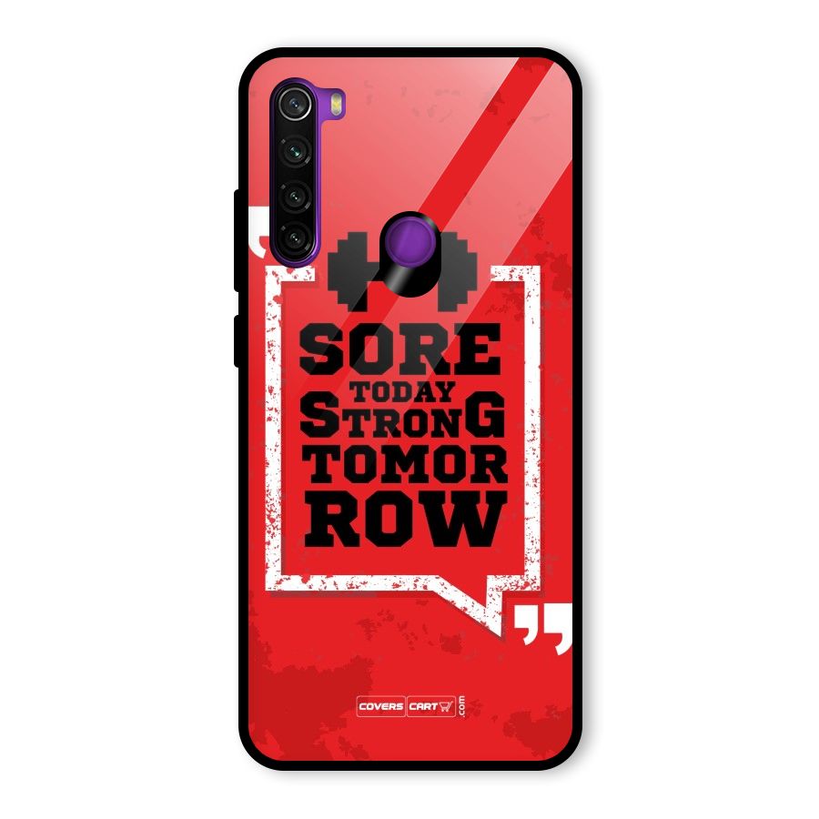 Stay Strong Glass Back Case for Redmi Note 8