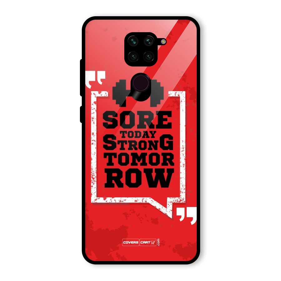 Stay Strong Glass Back Case for Redmi Note 9