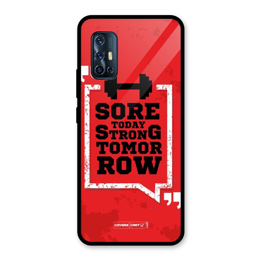 Stay Strong Glass Back Case for Vivo V17