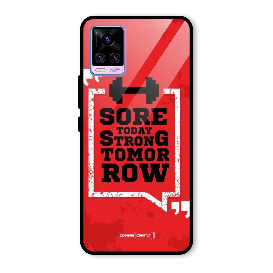 Stay Strong Glass Back Case for Vivo V20 Pro