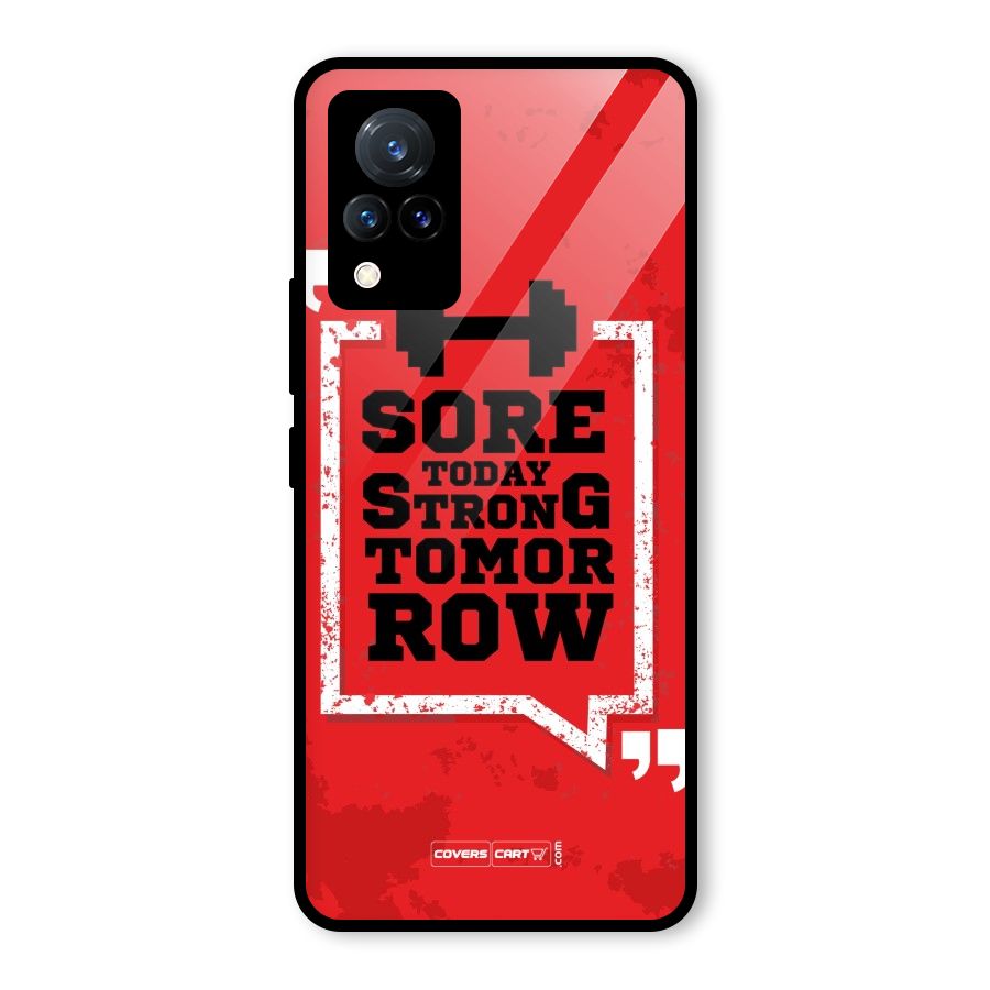 Stay Strong Glass Back Case for Vivo V21 5G