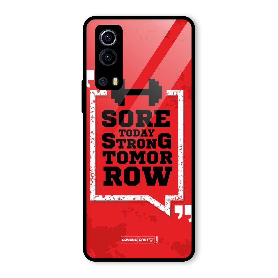 Stay Strong Glass Back Case for Vivo iQOO Z3