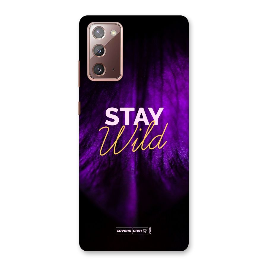 Stay Wild Back Case for Galaxy Note 20