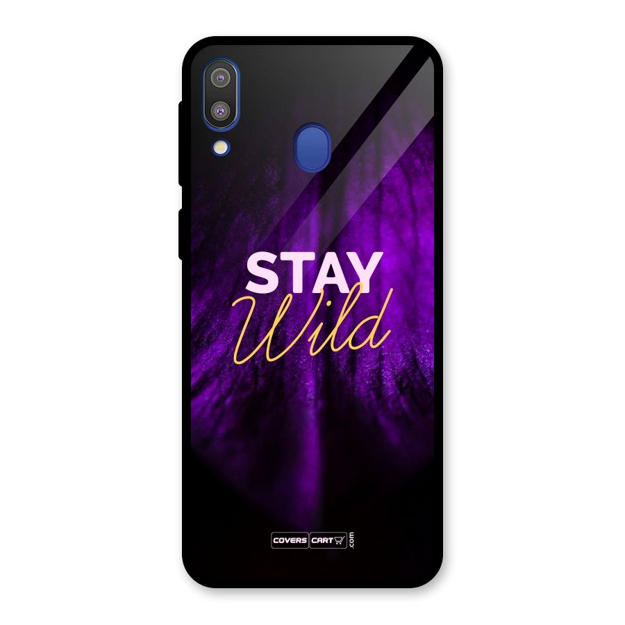 Stay Wild Glass Back Case for Galaxy M20