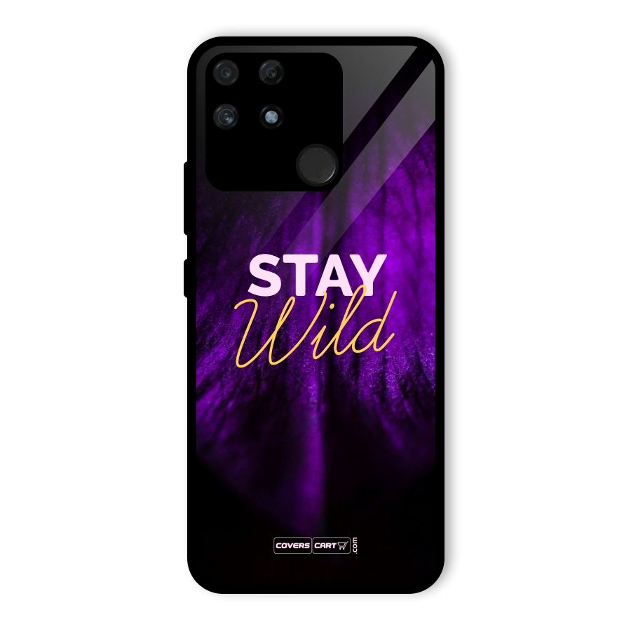 Stay Wild Glass Back Case for Realme Narzo 50A
