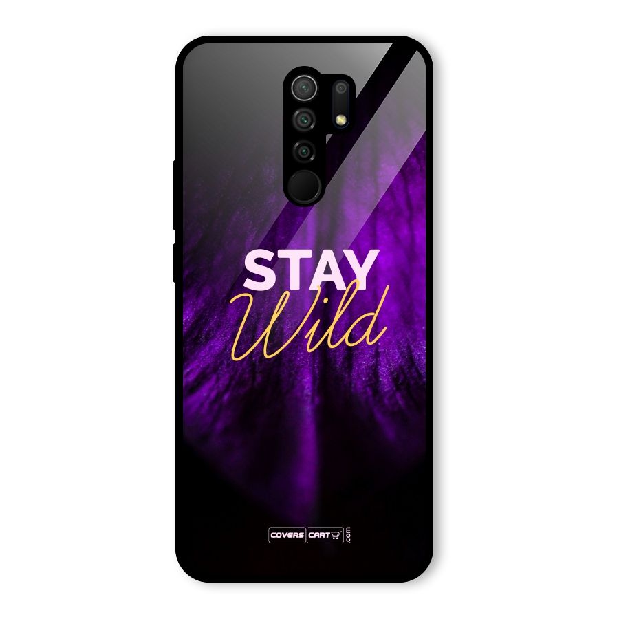 Stay Wild Glass Back Case for Redmi 9 Prime