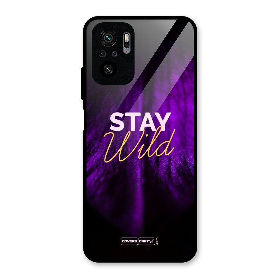 Stay Wild Glass Back Case for Redmi Note 10S