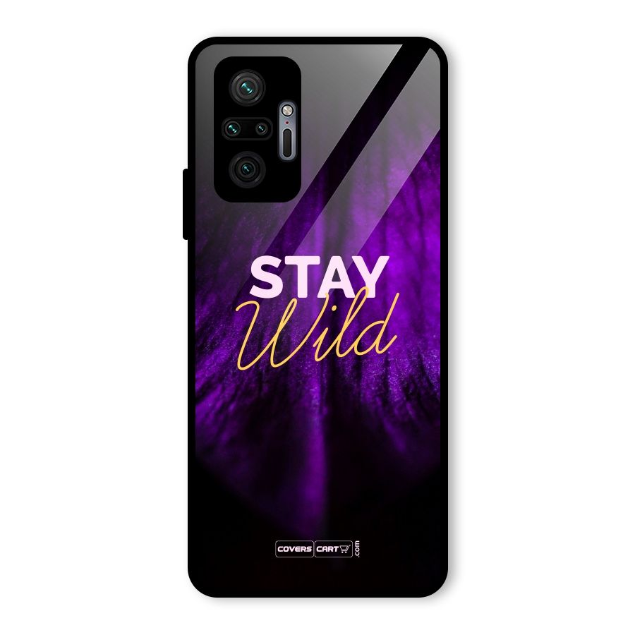 Stay Wild Glass Back Case for Redmi Note 10 Pro