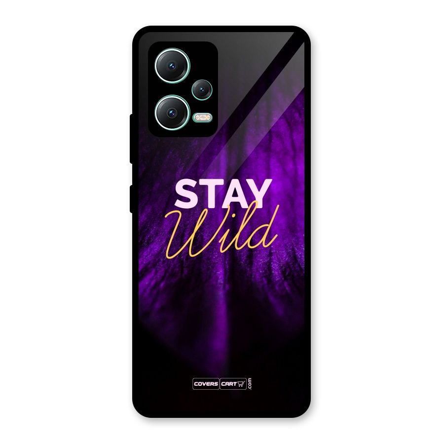 Stay Wild Glass Back Case for Redmi Note 12 5G