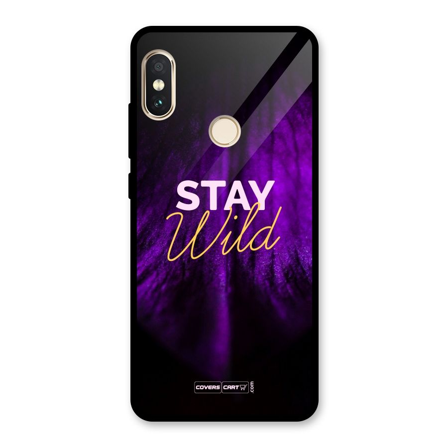 Stay Wild Glass Back Case for Redmi Note 5 Pro