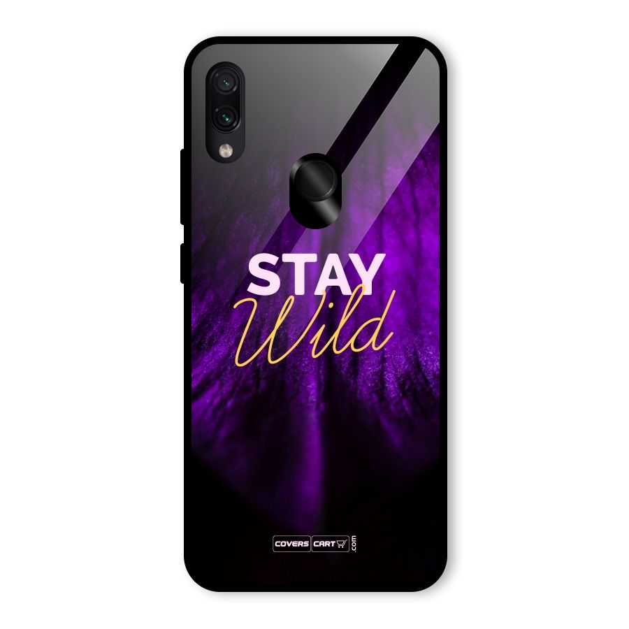 Stay Wild Glass Back Case for Redmi Note 7S