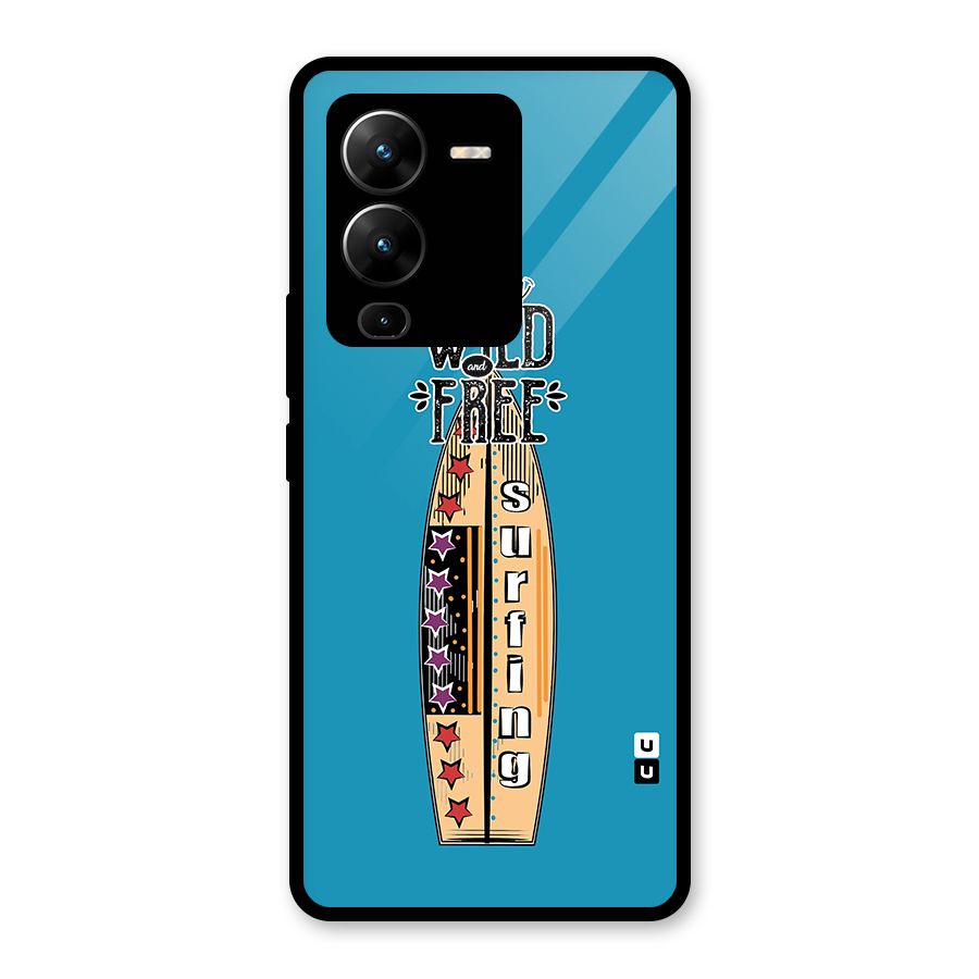 Stay Wild and Free Glass Back Case for Vivo V25 Pro