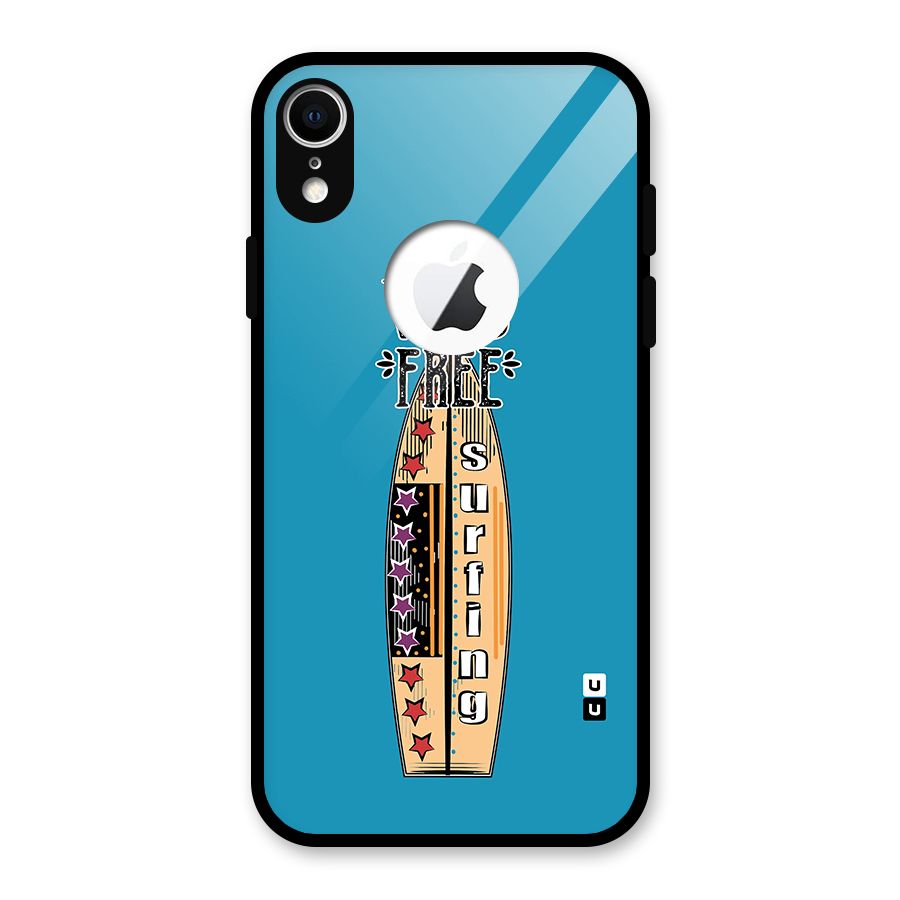 Stay Wild and Free Glass Back Case for iPhone XR Logo Cut