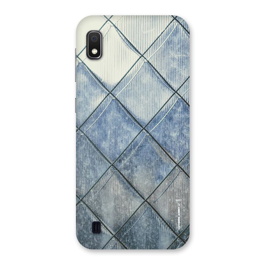 Steel Blue Pattern Back Case for Galaxy A10