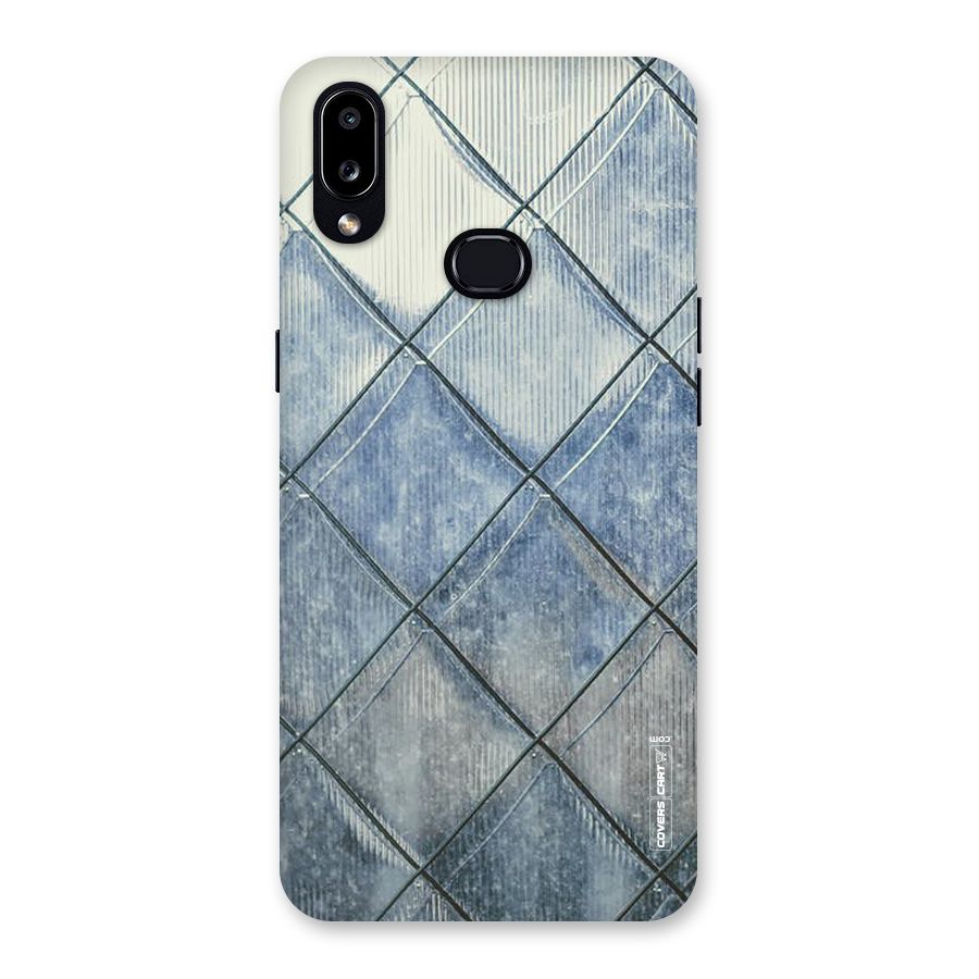 Steel Blue Pattern Back Case for Galaxy A10s