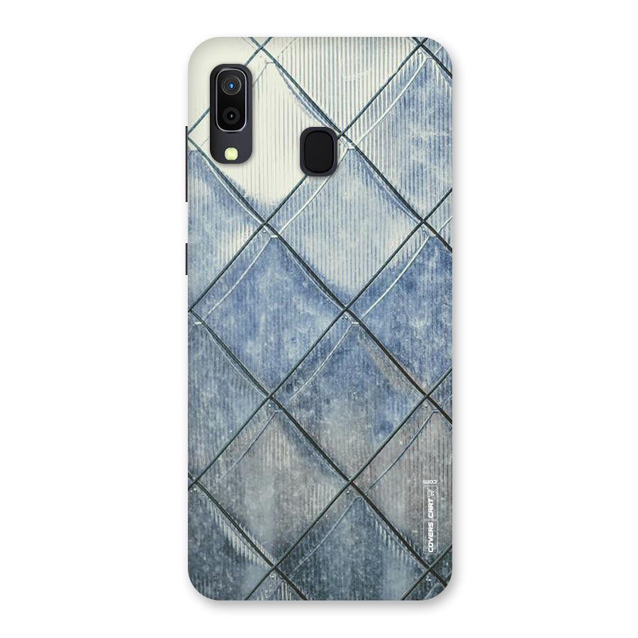Steel Blue Pattern Back Case for Galaxy A30
