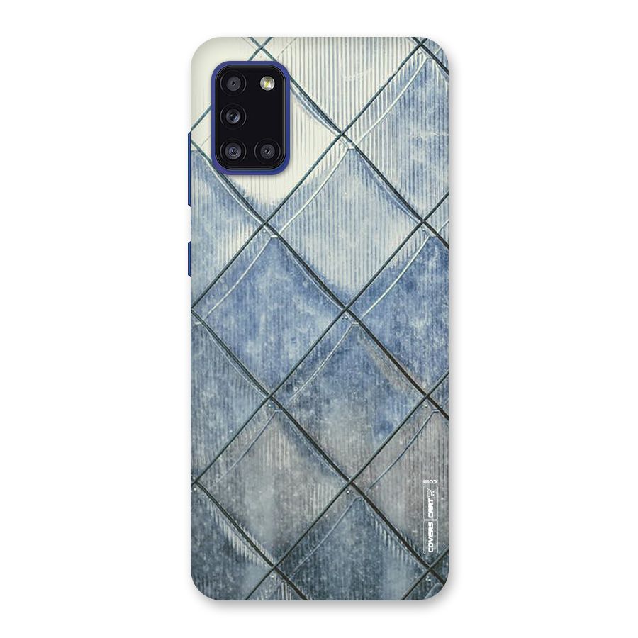 Steel Blue Pattern Back Case for Galaxy A31