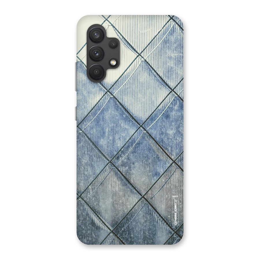 Steel Blue Pattern Back Case for Galaxy A32