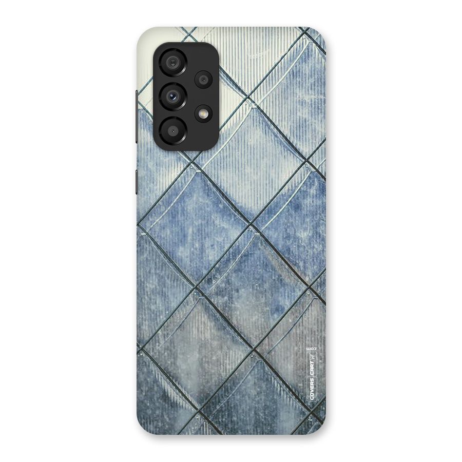 Steel Blue Pattern Back Case for Galaxy A33 5G