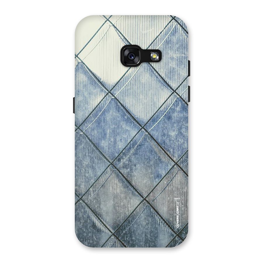 Steel Blue Pattern Back Case for Galaxy A3 (2017)