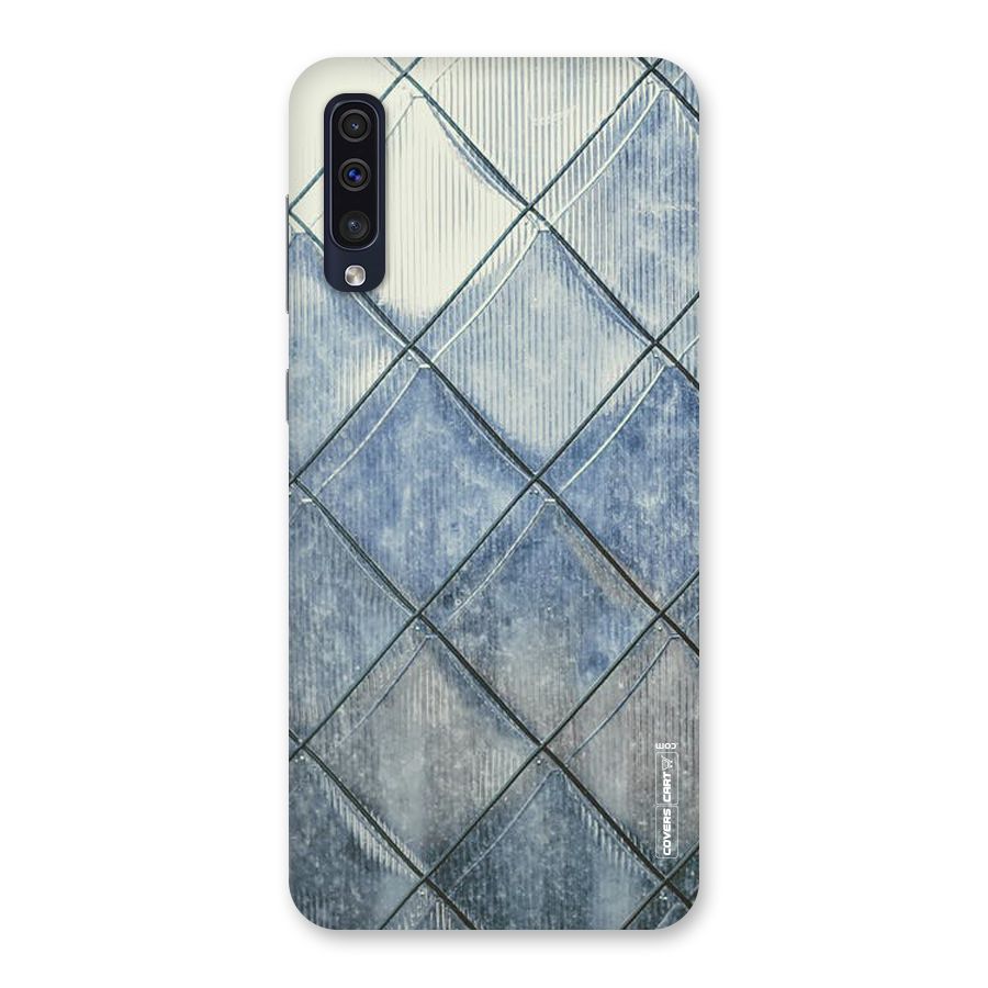 Steel Blue Pattern Back Case for Galaxy A50s