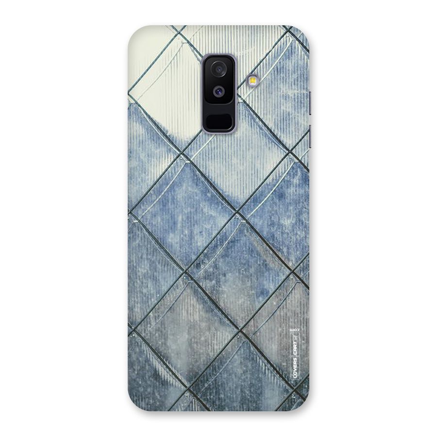 Steel Blue Pattern Back Case for Galaxy A6 Plus