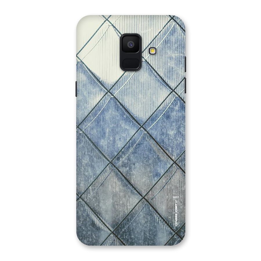 Steel Blue Pattern Back Case for Galaxy A6 (2018)
