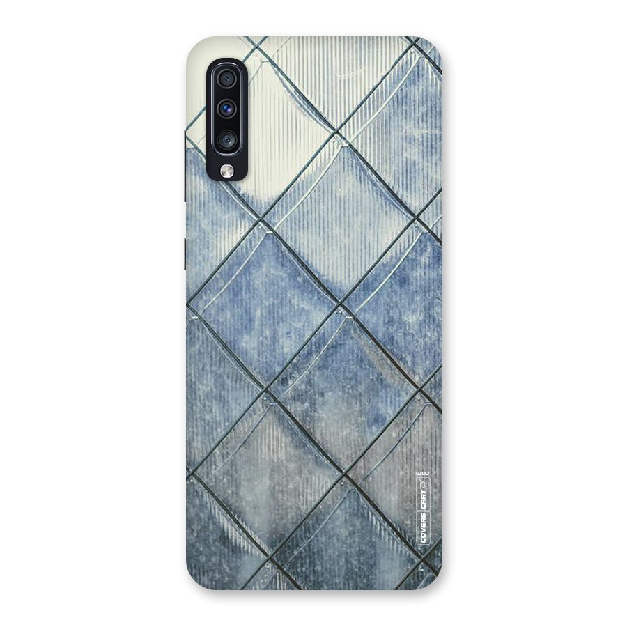 Steel Blue Pattern Back Case for Galaxy A70