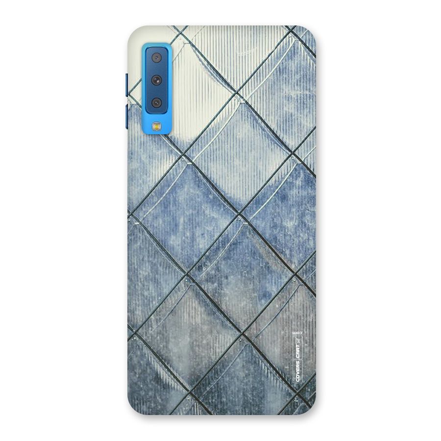 Steel Blue Pattern Back Case for Galaxy A7 (2018)