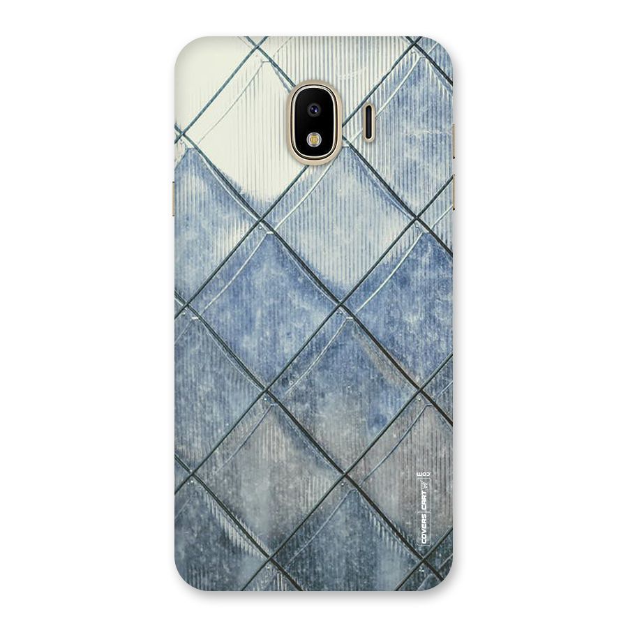 Steel Blue Pattern Back Case for Galaxy J4